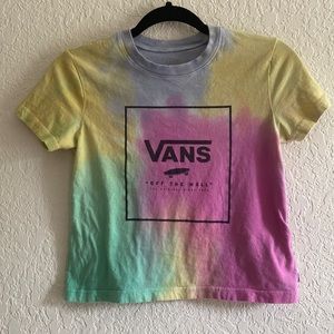 Girls vans tie-dye T-shirt